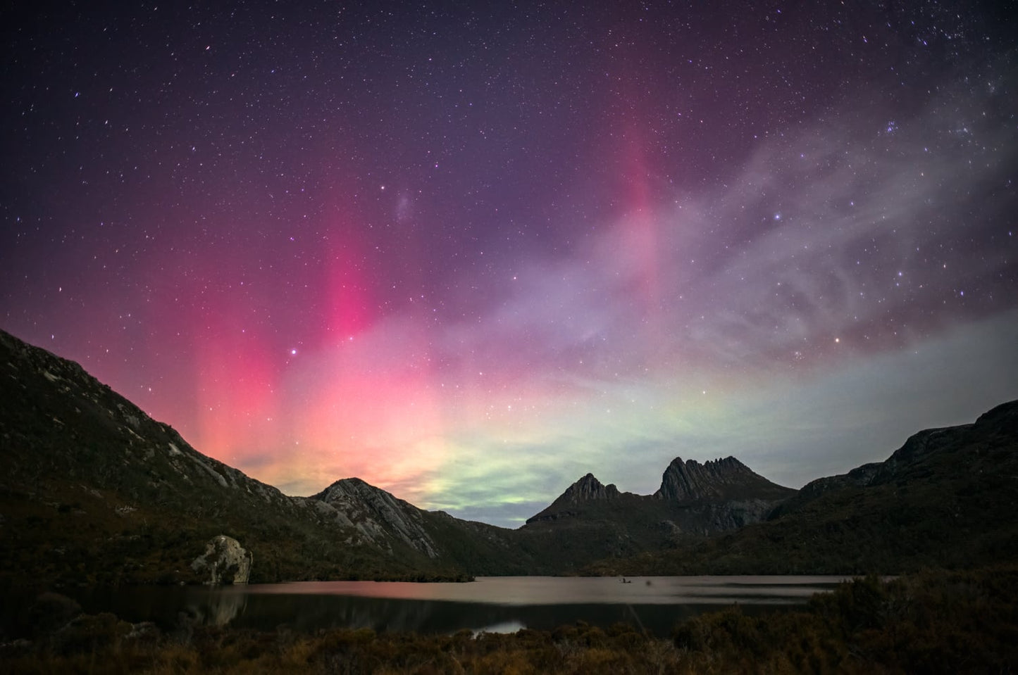 Lights Over Cradle - Cradle Mountain