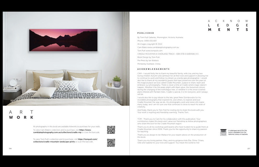 Cradle Mountain & Overland Track - Book by Cam Blake & Tom Putt