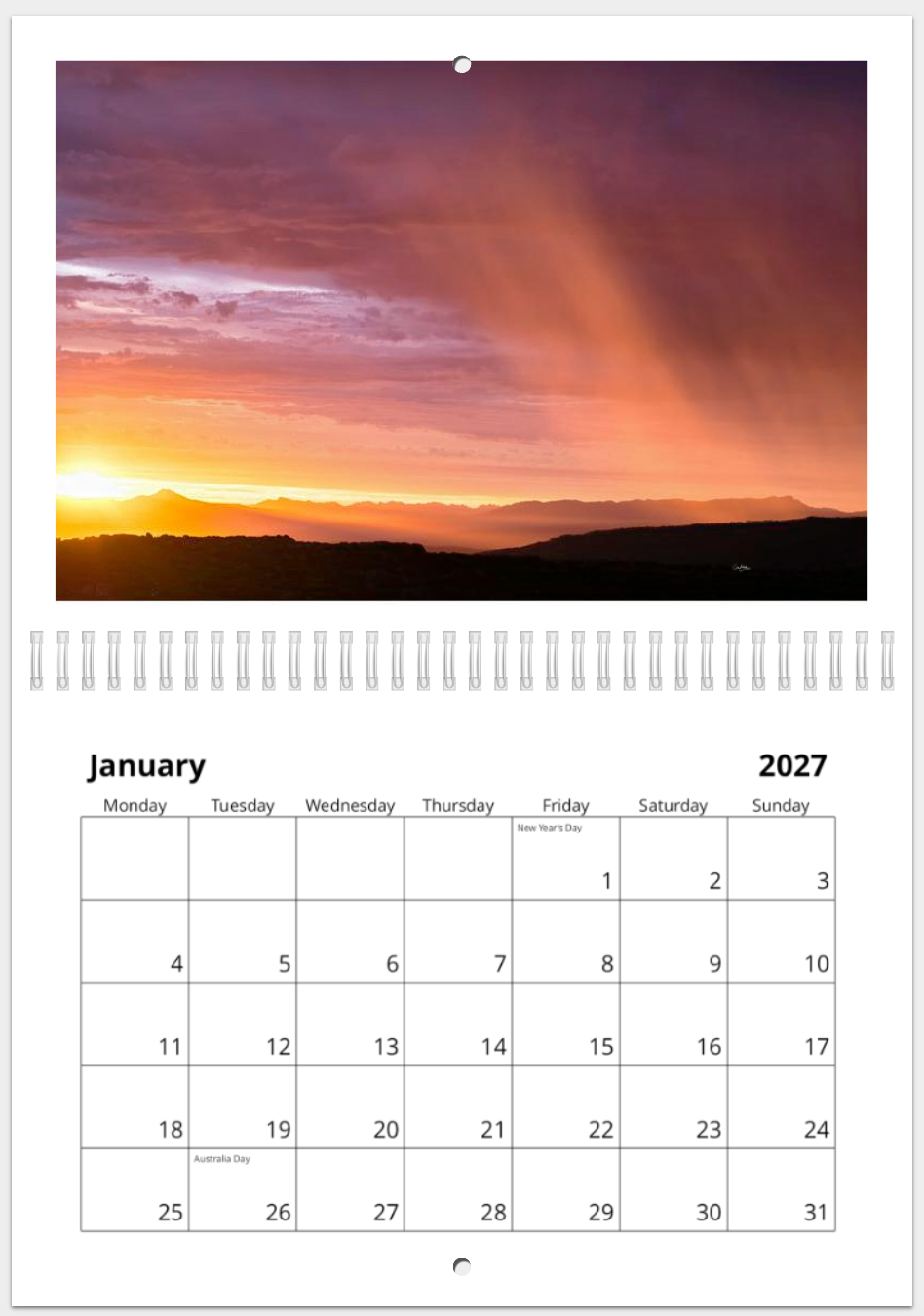 The Wild Island - 2027 Calander