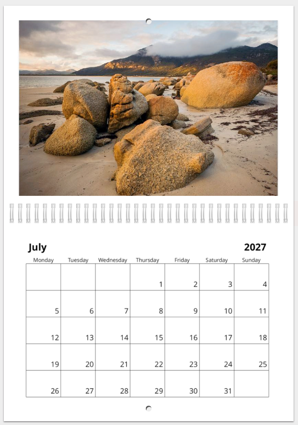The Wild Island - 2027 Calander