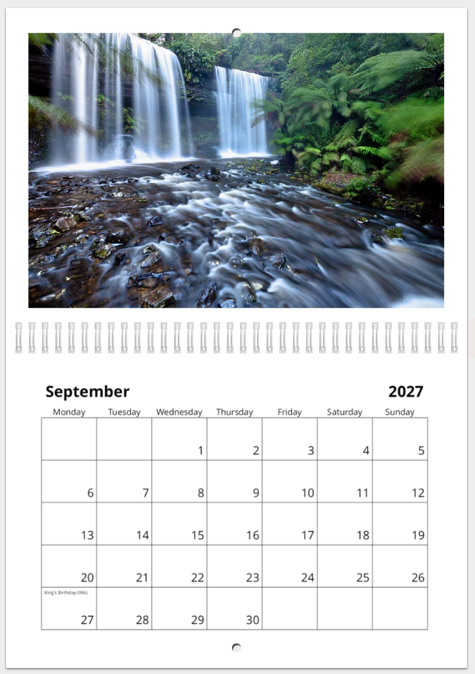 The Wild Island - 2027 Calander